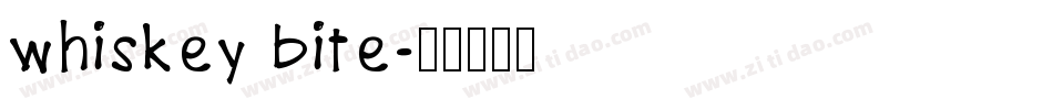 whiskey bite字体转换